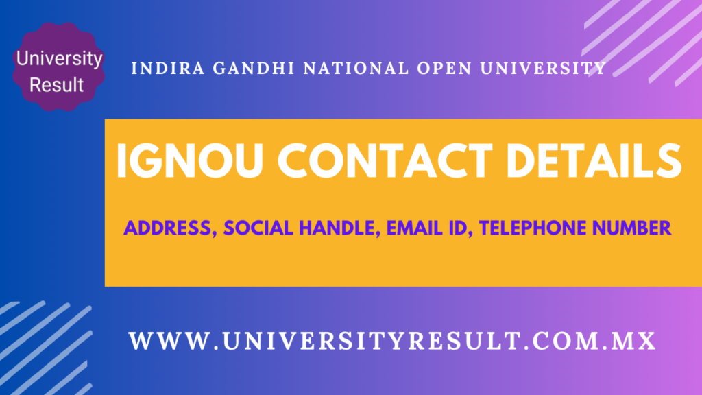 how to check ignou result how to find ignou result ignou contact details