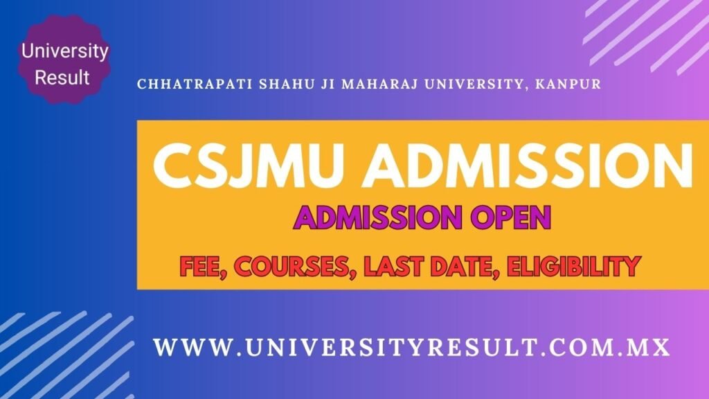How to check csjmu result / How to find csjmu result / CSJMU UNIVERSITY ADMISSION