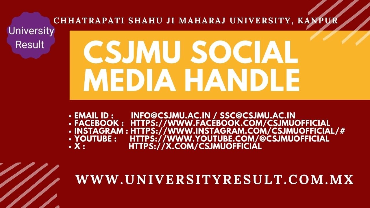 CSJMU CONTACT DETAILS, HOW TO CHECK CSJMU RESULT